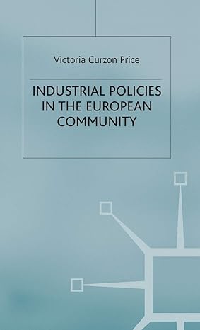 industrial policies in the european community 1981st edition victoria curzon price 0333319117, 978-0333319116
