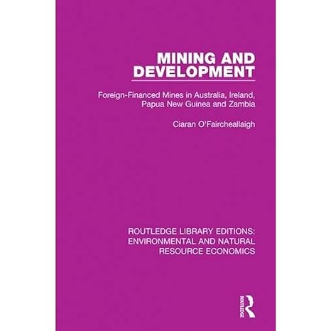 mining and development foreign financed mines in australia ireland papua new guinea and zambia 1st edition