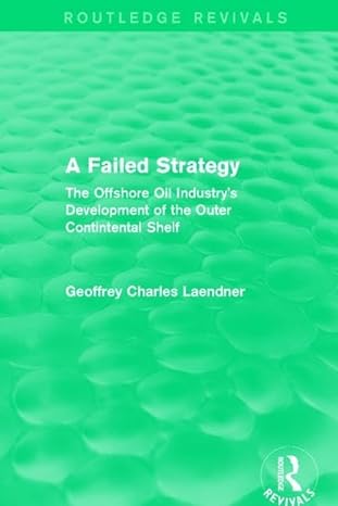 routledge revivals a failed strategy the offshore oil industrys development of the outer contintental shelf