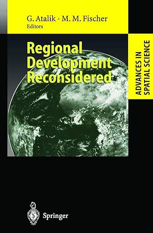 regional development reconsidered 1st edition gunduz atalik ,manfred m fischer 3540436103, 978-3540436102