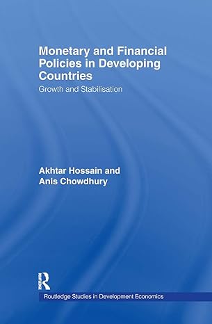 monetary and financial policies in developing countries growth and stabilization 1st edition anis chowdhury