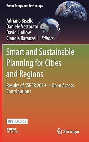 smart and sustainable planning for cities and regions results of sspcr 2019 open access contributions 1st