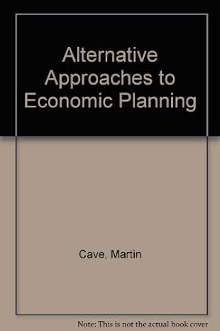 alternative approaches to economic planning 1st american edition martin cave ,paul hare 031202147x,