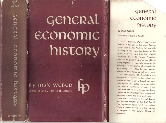 general economic history 1st edition trans weber, max b00085hpoq