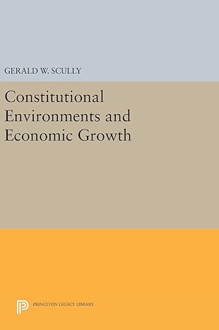constitutional environments and economic growth 1st edition gerald w scully 0691634556, 978-0691634555
