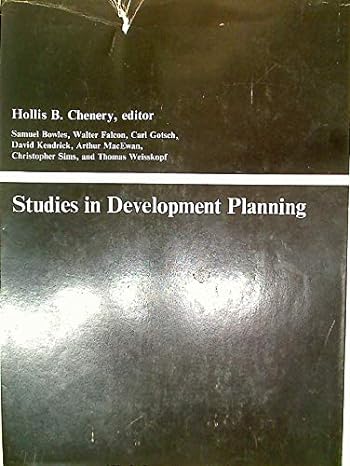 studies in development planning 1st edition samuel bowleswalter p falconcarl gotschdavid kendrickarthur