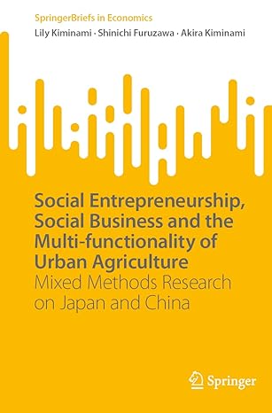 social entrepreneurship social business and the multi functionality of urban agriculture mixed methods