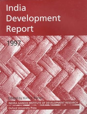 india development report 1997 1st edition kirit s parikh 0195642074, 978-0195642070