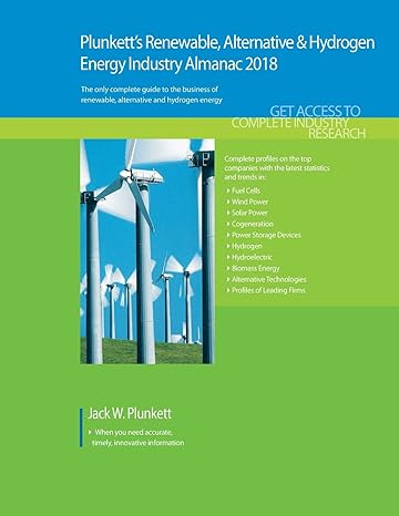 plunketts renewable alt and hydro energy industry almanac 2018 renewable energy industry market research and