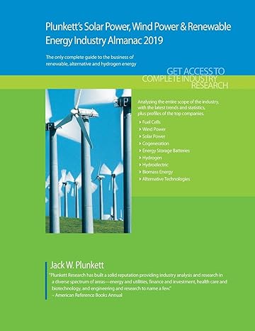 plunketts solar power wind power and renewable energy industry almanac 2019 solar power wind power and