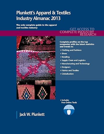 plunketts apparel and textiles industry almanac 2013 apparel and textiles industry market research statistics