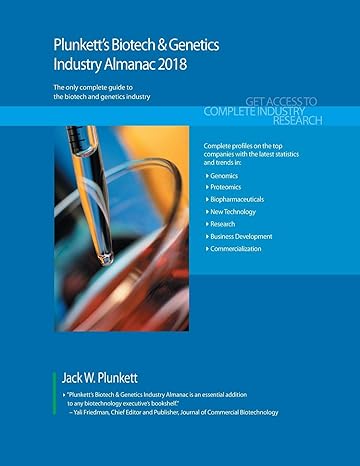 plunketts biotech and genetics industry almanac 2018 biotech pharmaceuticals drugs diagnostics and genetics