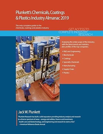 Plunketts Chemicals Coatings And Plastics Industry Almanac 2019 Chemicals Coatings And Plastics Industry Market Research Statistics Trends And Leading Companies