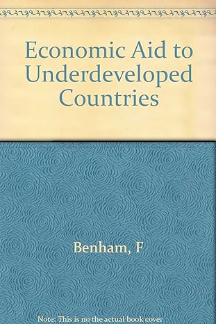 economic aid to underdeveloped countries 1st edition frederic benham b0007iu4he