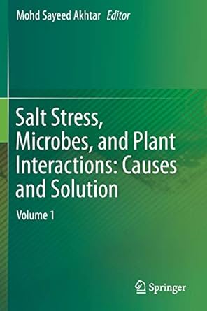 salt stress microbes and plant interactions causes and solution volume 1 1st edition mohd sayeed akhtar