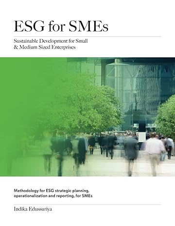 esg for smes sustainable development for small and medium sized enterprises 1st edition indika edussuriya