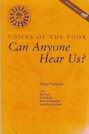voices of the poor 1st edition deepa narayan 0195216016, 978-0195216011
