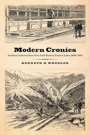 modern cronies southern industrialism from gold rush to convict labor 1829 1894 1st edition kenneth h.