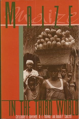 maize in/spec sale/avail hard only 1st edition ronald p dowswell, christopher r , paliwal, r l , cantrell