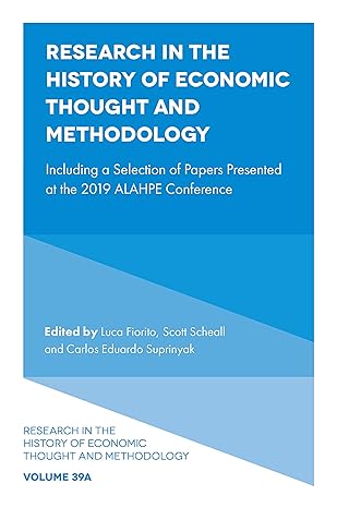 research in the history of economic thought and methodology including a selection of papers presented at the