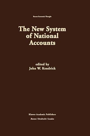 the new system of national accounts 1996th edition john w kendrick 0792396022, 978-0792396024