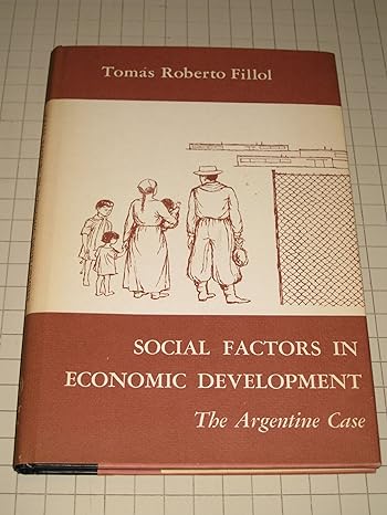 social factors in economic development the argentine case 1st edition tomas roberto fillol 0262060027,