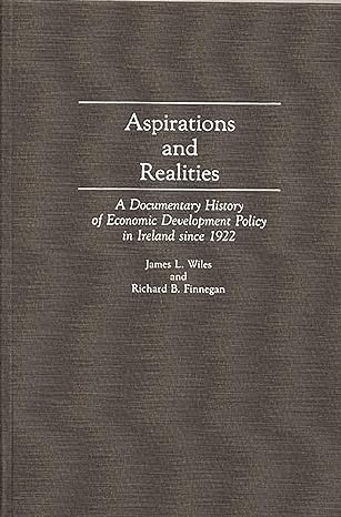 aspirations and realities a documentary history of economic development policy in ireland since 1922 1st