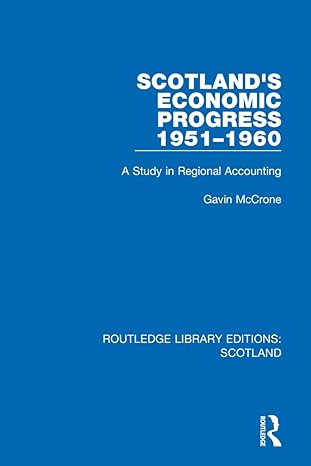 scotlands economic progress 1951 1960 1st edition gavin mccrone 1032076879, 978-1032076874