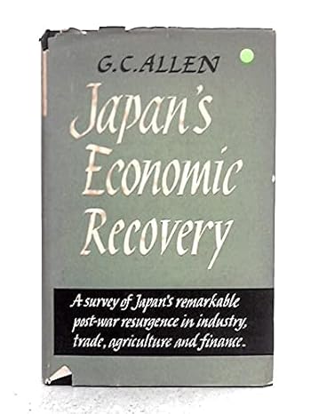 japans economic recovery 1st edition g c allen b002e2v5va