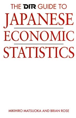 the dir guide to japanese economic statistics light sticker mark to front cover of dj, o/wise co mikihiro