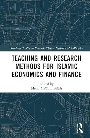 teaching and research methods for islamic economics and finance 1st edition mohd ma'sum billah 1032180811,