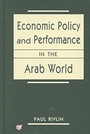 economic policy and performance in the arab world 1st edition paul rivlin 1555879322, 978-1555879327