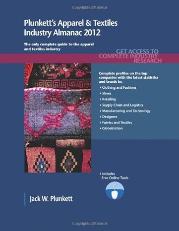 Plunketts Apparel And Textiles Industry Almanac 2012 Apparel And Textiles Industry Market Research Statistics Trends And Leading Companies