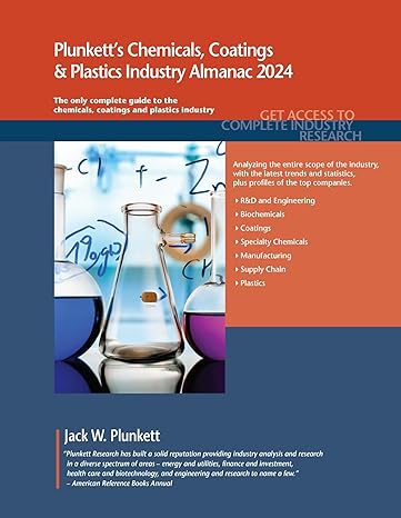 plunketts chemicals coatings and plastics industry almanac 2024 chemicals coatings and plastics industry