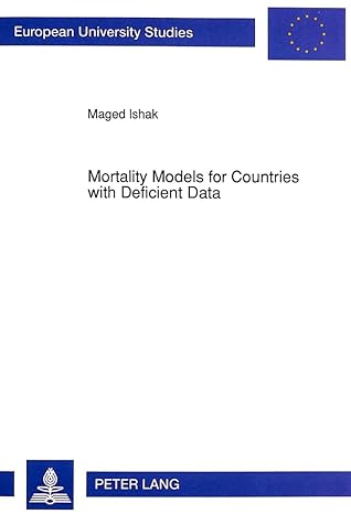 mortality models for countries with deficient data new edition maged ishak 3631454368, 978-3631454367