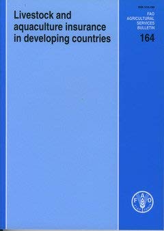 livestock and aquaculture insurance in developing countries 1st edition food and agriculture organization of