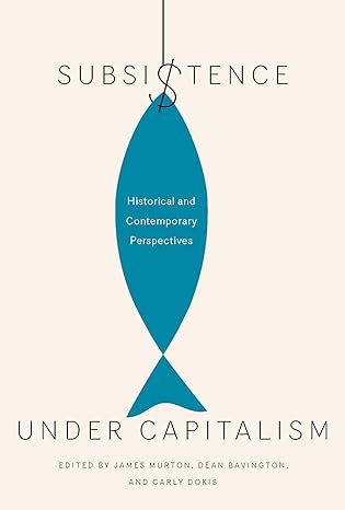 subsistence under capitalism historical and contemporary perspectives 1st edition james murton ,dean