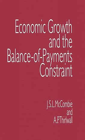 economic growth and the balance of payments constraint 1994th edition john mccombie ,a p thirlwall
