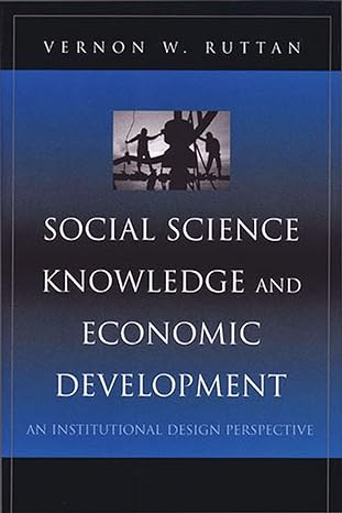 social science knowledge and economic development an institutional design perspective 1st edition vernon w