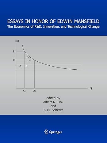 essays in honor of edwin mansfield the economics of randd innovation and technological change 2005th edition