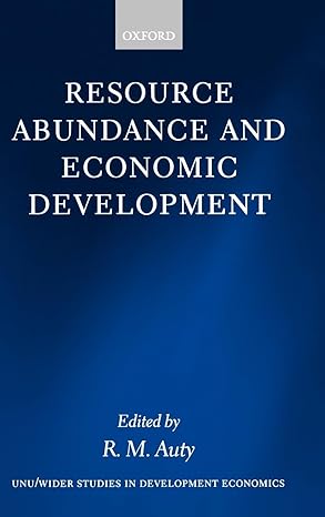 resource abundance and economic development 1st edition r m auty 0199246882, 978-0199246885
