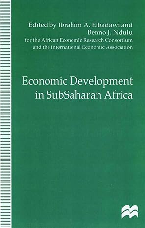 economic development in subsaharan africa proceedings of the eleventh world congress of the international