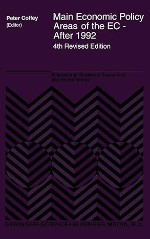 main economic policy areas of the ec after 1992 4th edition p coffey 0792323750, 978-0792323754