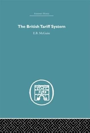 the british tariff system 1st edition e b mcguire 0415379873, 978-0415379878