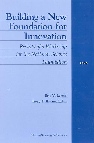 building a new foundation for innovation results of a workshop for the national science foundation 1st