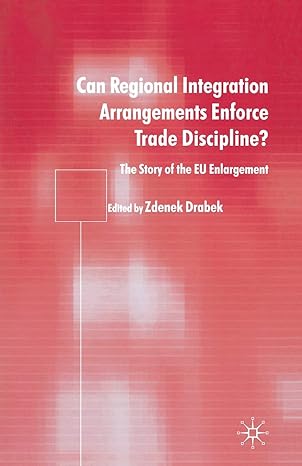 can regional integration arrangements enforce trade discipline the story of eu enlargement 1st edition zdenek