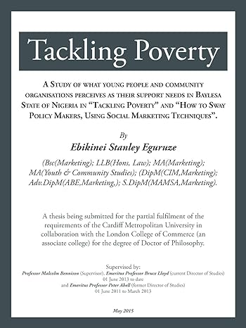 tackling poverty 1st edition ebikinei stanley eguruze 1504942809, 978-1504942805