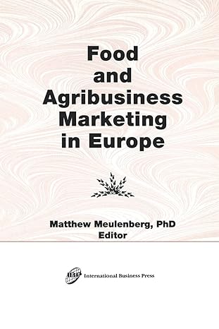food and agribusiness marketing in europe 1st edition erdener kaynak ,matthew meulenberg 1560247886,