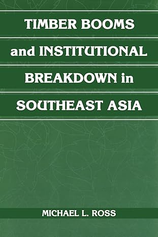 timber booms and institutional breakdown in southeast asia 1st edition michael l ross 1107404819,