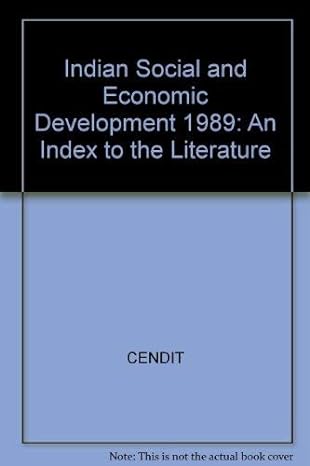 indian social and economic development 1989 an index to the literature 1st edition cendit 0803996292,